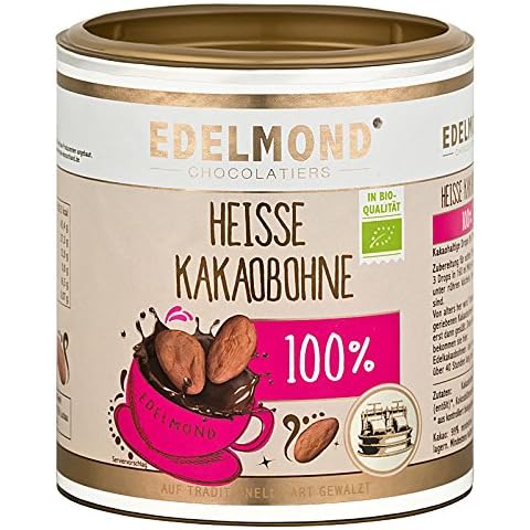 Edelmond 100 % Kakaobohne für heiße Trink Schokolade ohne Zusatz von Kristallzucker. Kein Pulver, BIO Vollkakao Kugeln 250 GR Cover
