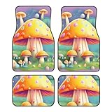 Universal-Automatten, 4er-Set, weiche Fantasy-Traum-Pilz-Fußmatte...