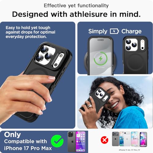 AICase for iPhone 17 Pro Max Case(6.9") Built for Magsafe,Heavy Duty Drop Protection Full Body Rugged Shockproof/Drop Proof/Dust Proof Military Protective Tough Durable for iPhone 17 ProMax_36 by AICase - Used condition - Image 7