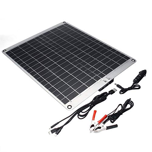 BALALA BIAN Generator Accessories 20W 12V/5V Monocrystalline Silicon Solar Panel with Alligator Clip Electrical Equipment