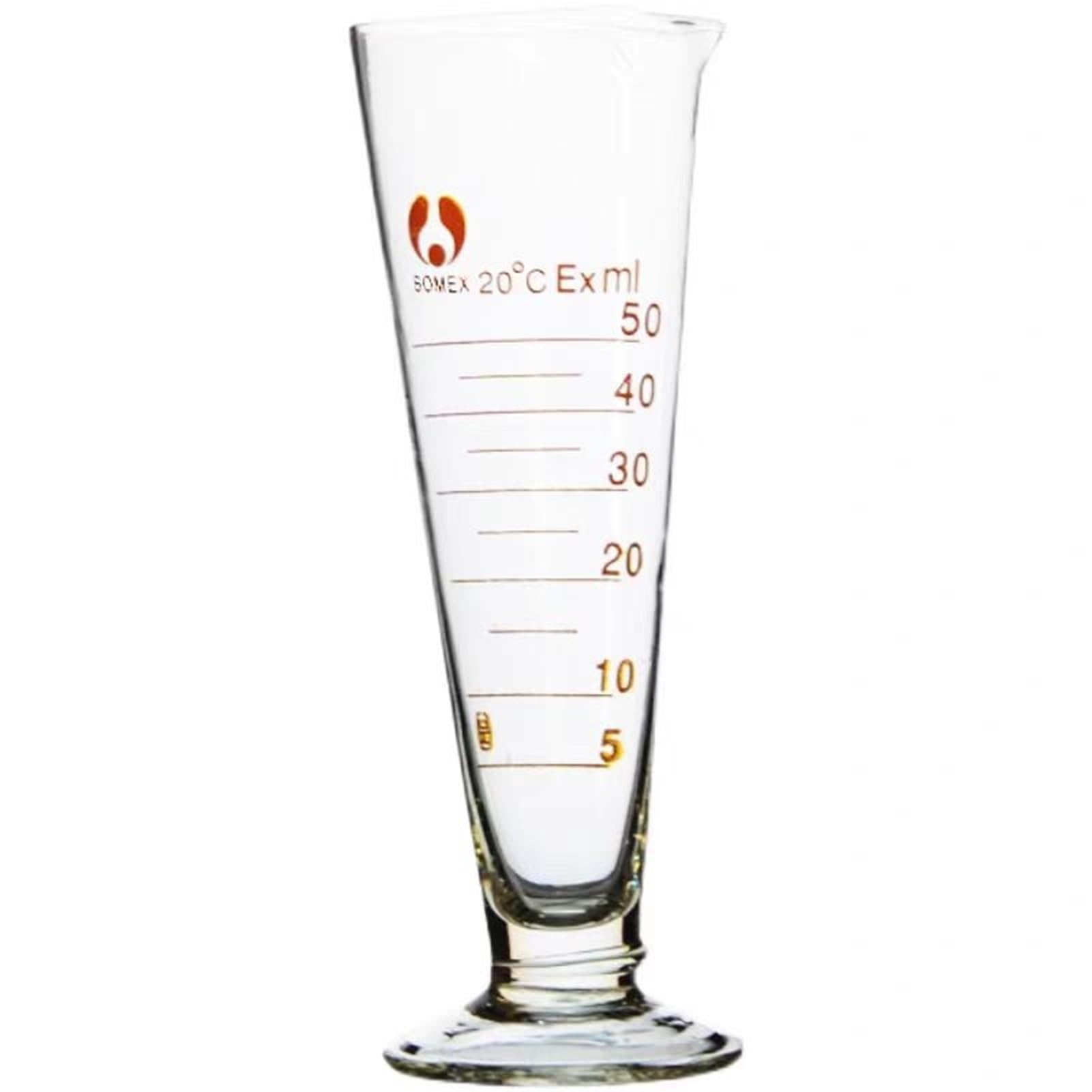 Laborglas-Messbecher Konisch Mit Ausgießer – 5 Ml Bis 2000 Ml, Dreieckig, Mit Fuß, Ideal Für Apotheke & Labor