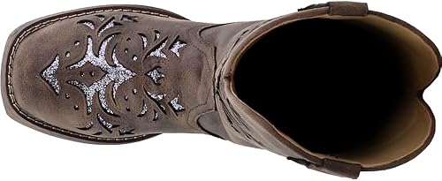 Miniatura 6 de Roper Botas casuales con incrustación de brillo Kennedy para mujer, punta cuadrada, de meter, de media pantorrilla, tacón bajo de 2.5 a 5 cm - Marrón