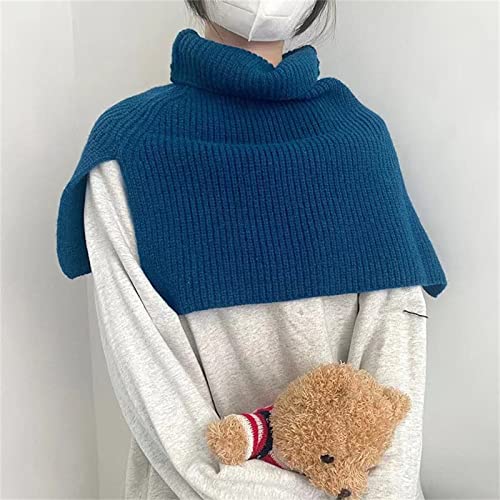 Warm Knitted Scarf Women Turtleneck Knitted False Fake Collar Detachable Neck Scarf Thicken Windproof Fake Collars2