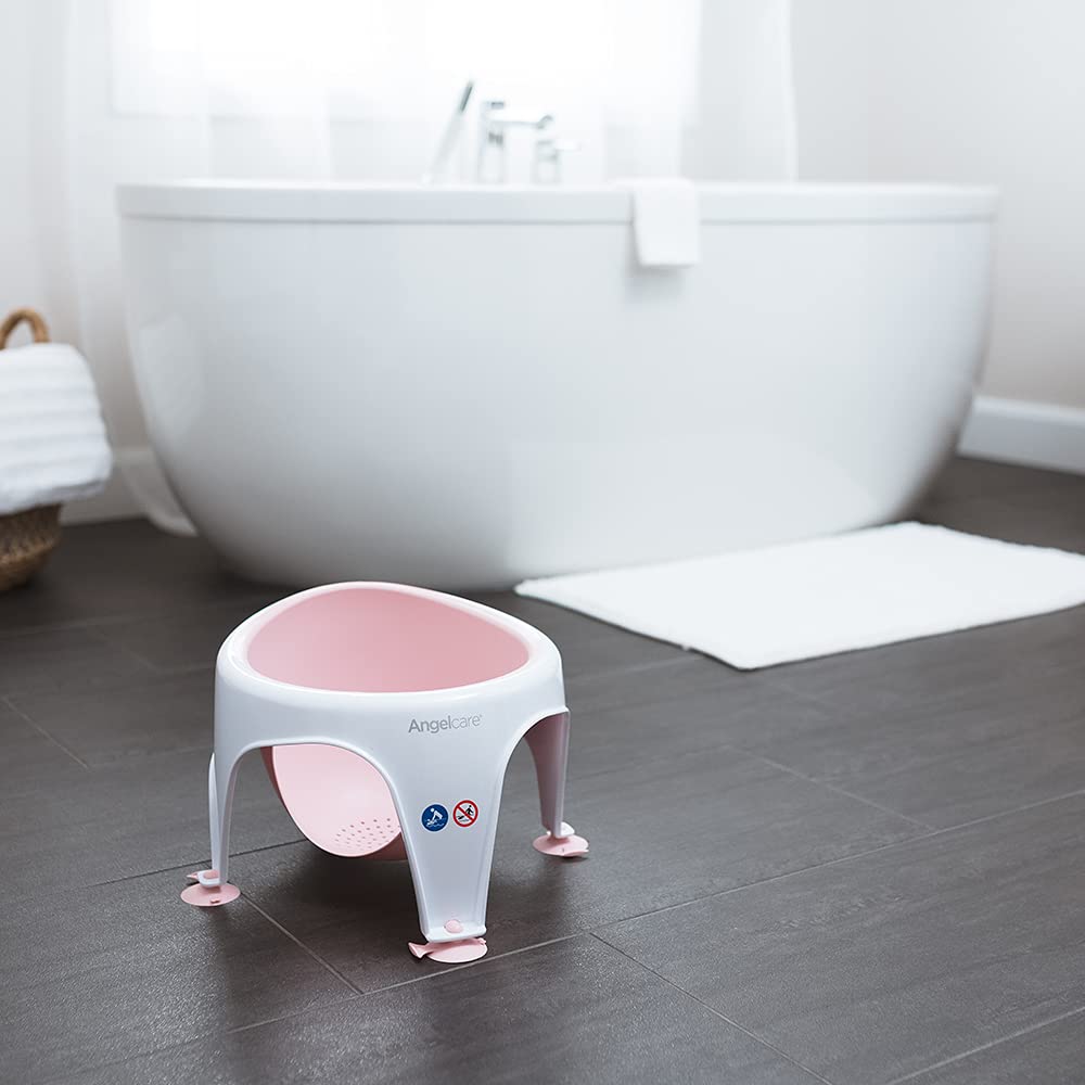 Angelcare - Anneau de Bain pour Bébé - Confort et Sécurité - 6 mois à 10 mois - Rose