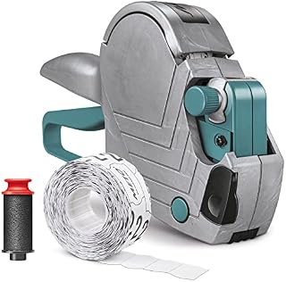 Meto Basic S Price Gun Set - Price, Date, Best-Before Date (Single-line, 8 Digits for 22×12 mm Labels, 1 × Date Gun Ready to use)
