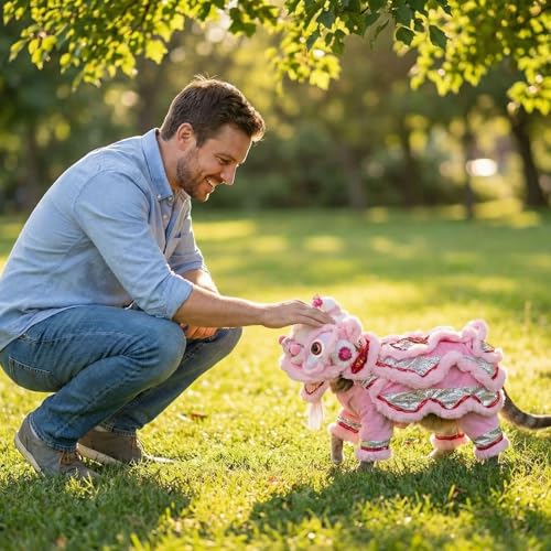 Disfraz para perro danza del león Año Nuevo Chino miniatura 3