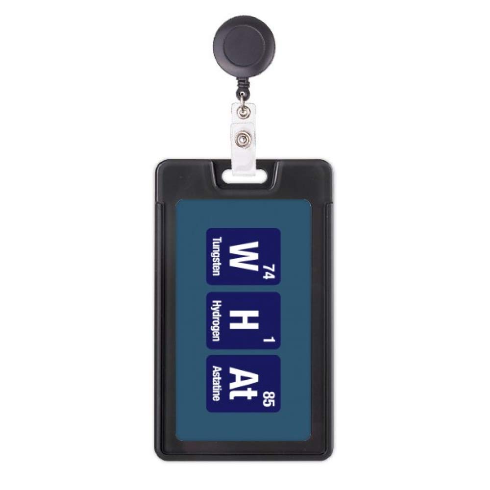 Porte-badge chimie rétractable pour infirmière et labo d'analyse