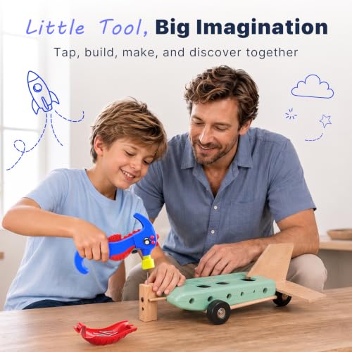 Small Hammer for Kids, Real Tool with Nail Remover, Ages 3+ Coupon - image 5