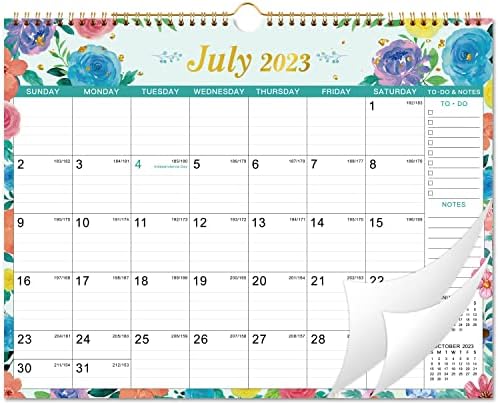 2023-2024 Wall Calendar - Wall Calendar 2023-2024, July 2023 - December 2024, 15” × 11.57”, Twin-Wire Binding, Ruled Space with Julian Dates, Perfect for Planning and Organizing Your Life