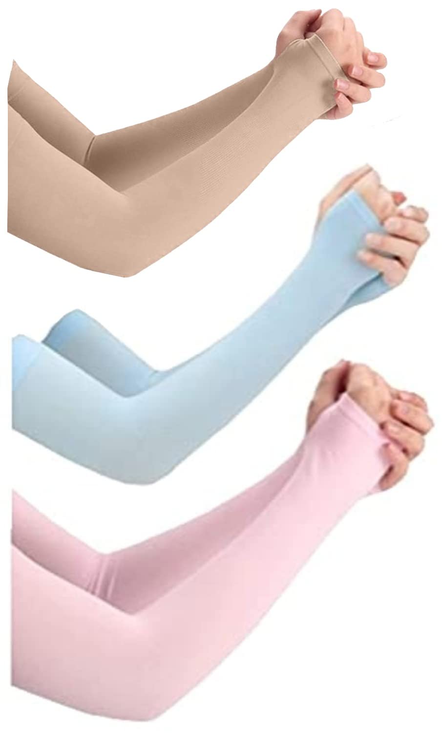 PURSUE FASHION Unisex Full Arm Fingerless Sleeves Gloves for UV, Dust, Summer, UV Sun Protection Arm Sleeves for Men & Wom... - Review, Price and Buying Guide