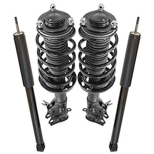 Image of TRQ Front and Rear Complete Strut Assembly & Shock Absorber Kit Complete Strut & Coil Spring Assembly Compatible with 2013-2015 Honda Civic