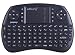 WOSUNG Wireless Mini Keyboard with Mouse Combo Work for Android TV Box / Raspberry Pi 3 / HTPC To Type / Search K8 (Black)