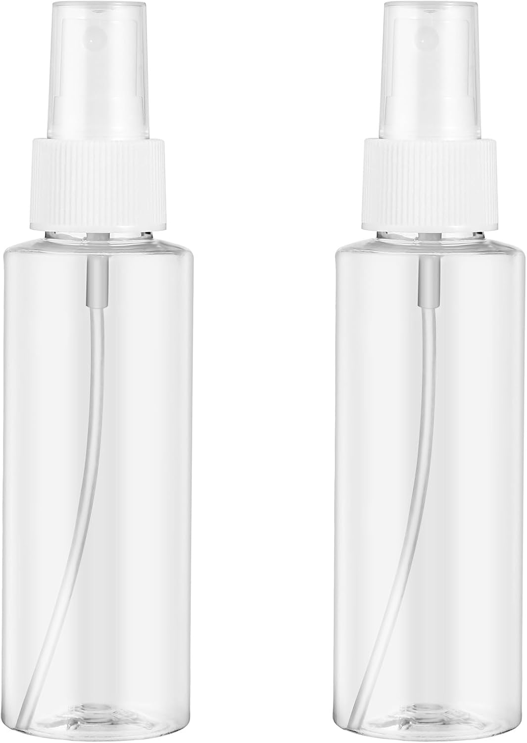 2Pack Fine Mist Spray Bottles for Face, 100ml/3.4 oz Leak Proof Travel Size Spray Bottle, Plastic Small Makeup Setting Sprayer for Perfume Skincare Toners Water Cosmetics