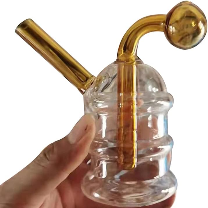 TIANTIAN 1set Oil Heat Resistant Bright Burner Appearance Device Glass Pipe Hookah Shisha