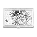 Universe Alien Monster Astronaut Business Card Holder Case Pocket Box Wallet