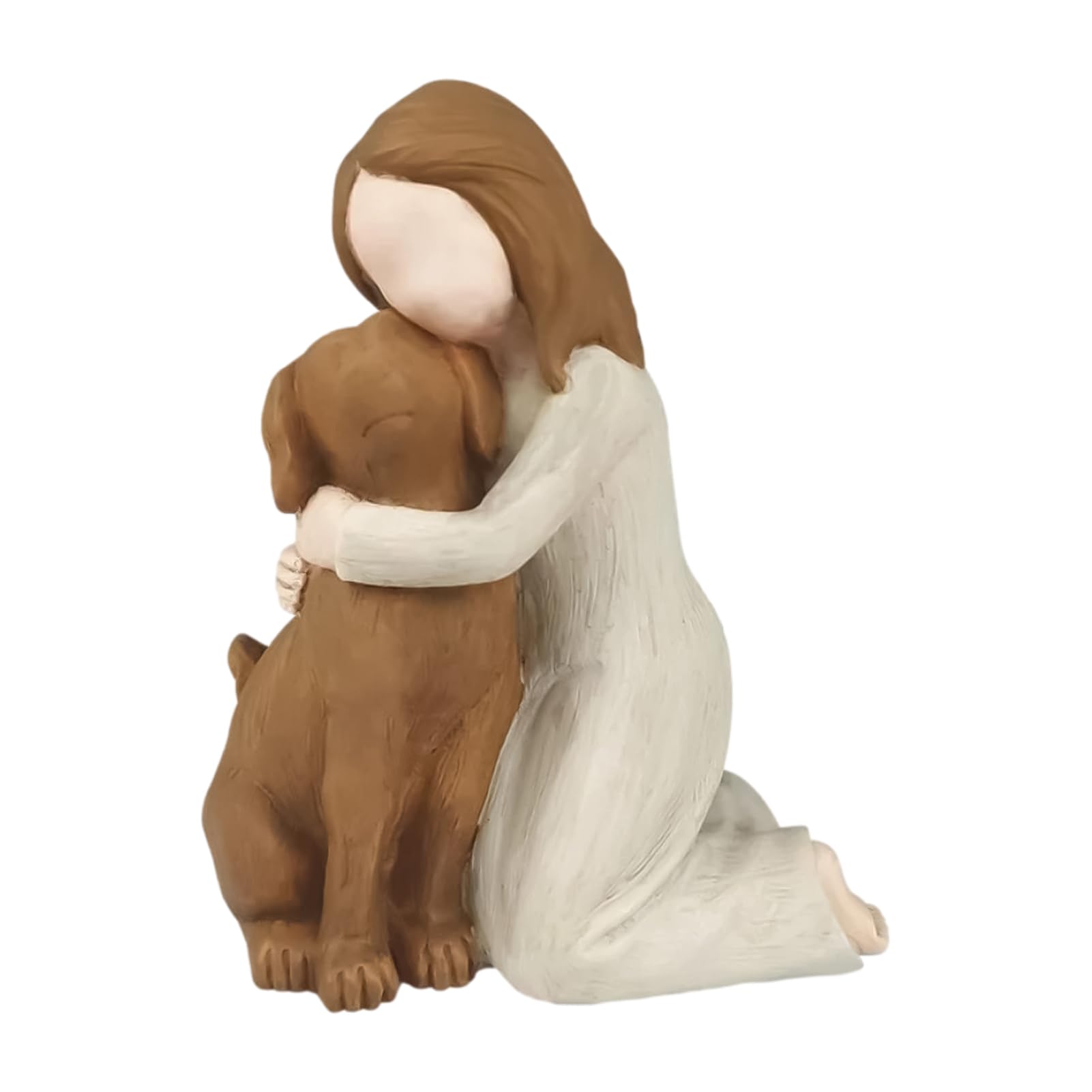 Love My Dog Figurines, Pet Memorial Statue, Portable Angel Dog Decoration, Pet Loss , Dog Sculpture for Decoration