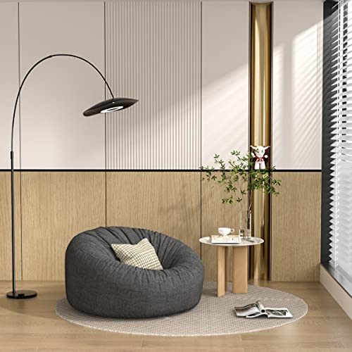 Taotique 3.3Ft Bean Bag Chair Cover(Cover Only, No Filler) Soft Skin Cooling Cotton Linen Bean Bag Cover For Adults/Teens/Kids In Summer Washable Bean Bag Couch Cover #TOP1