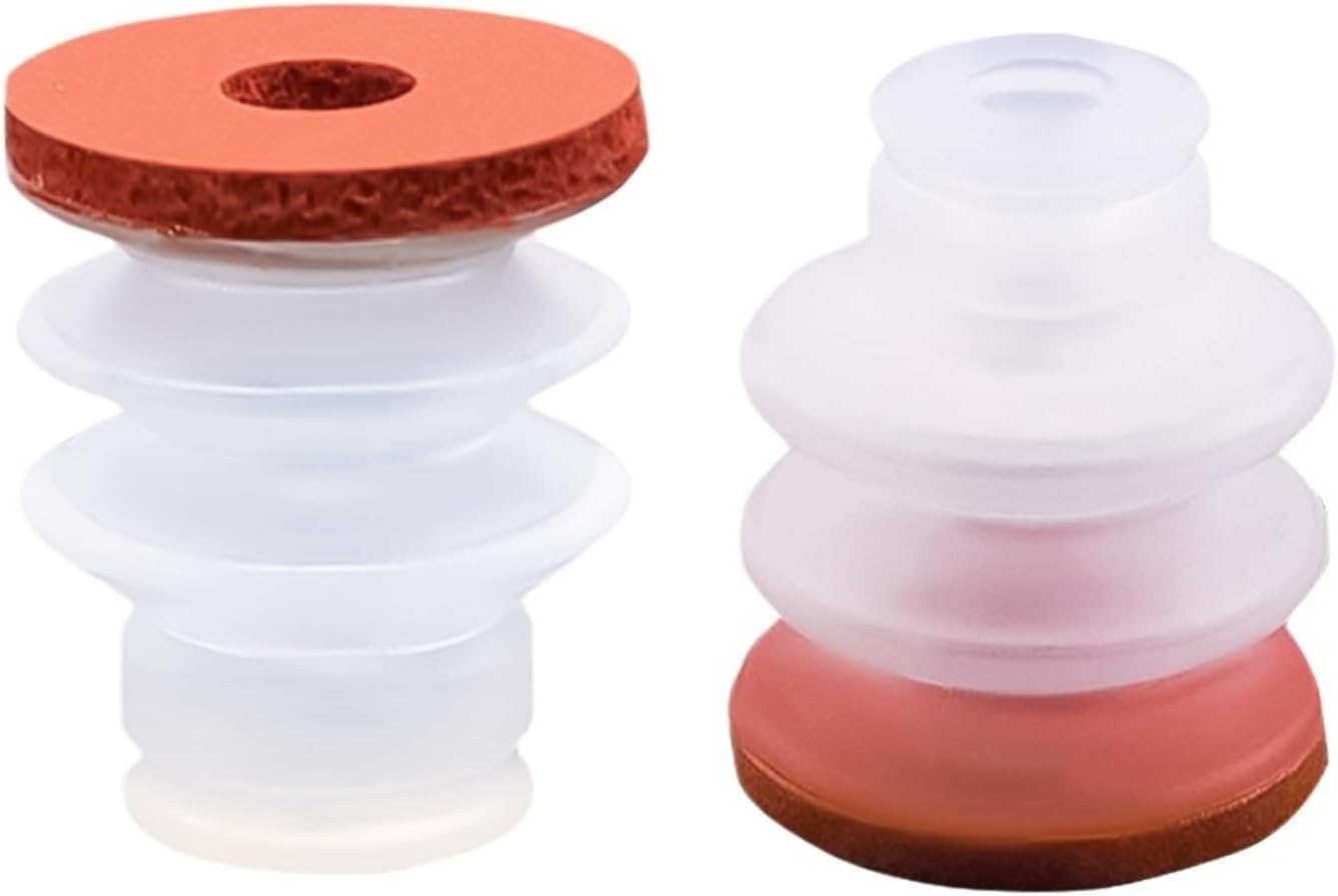 MP-08/10/12/15/20/25/30/40/50 MP-S08/10/12/15 Three Layer Round Soft Red Vacuum Suction Cup 5Pcs(MP-50(5pcs))