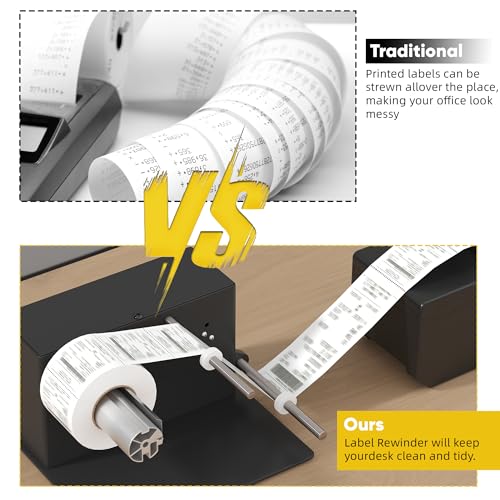 YAGEANNL Automatic Label Rewinder Machine R3 180mm Rewind Diameter Label Rewinder Two-Way Rewinding Label Roller Rewinder Machine Automatic Synchronize Rewinding with Printer - Thumbnail 7