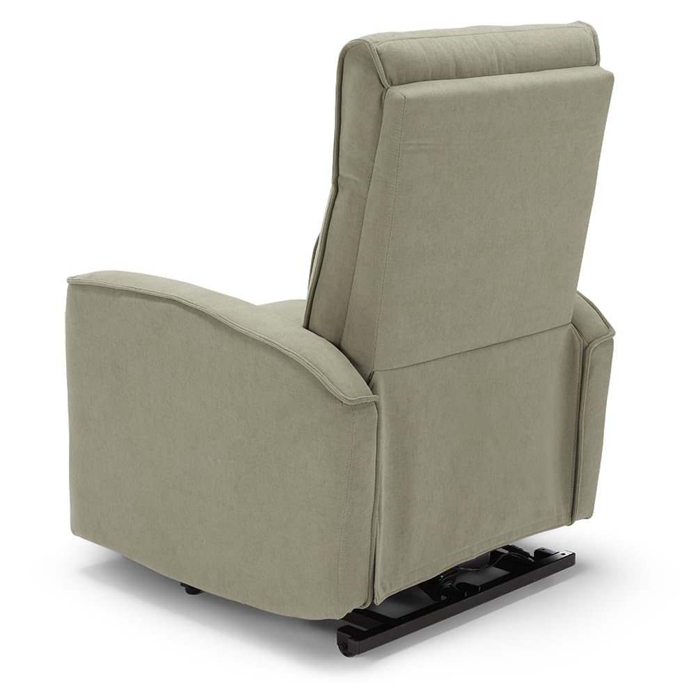 REDÒKASA Poltrona relax elettrica LONDRA per anziani, 2 motori, 2 ruote posteriori, Kit Optional Batteria, sistema reclinazione e alzapersona, tessuto idrorepellente (Senza Kit Batteria, Tortora)