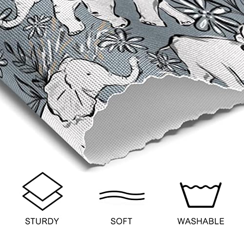 Set de table éléphant résistant à la chaleur et antidérapant lavable
