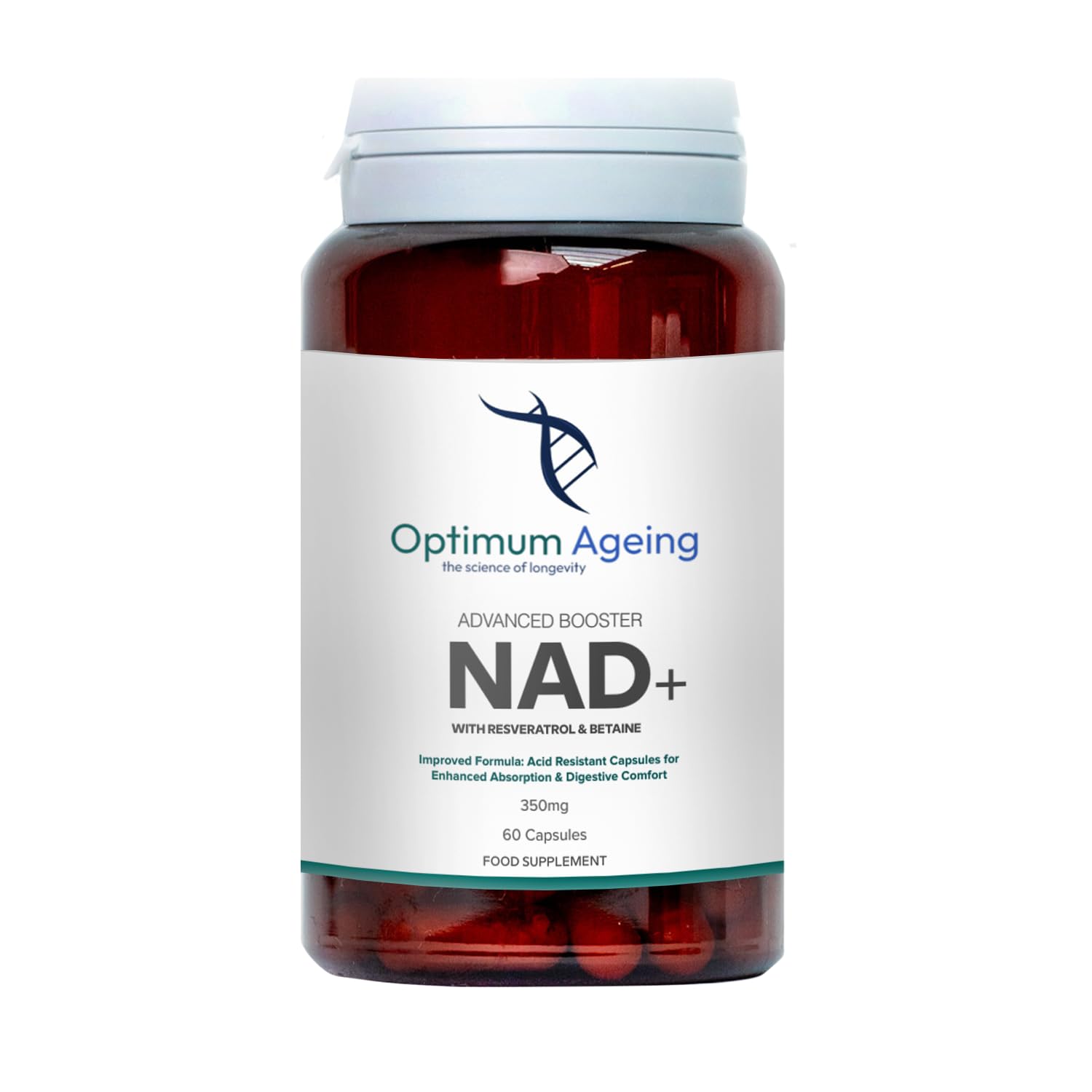Sponsored Ad – NAD+ Supplements UK 60 x 250mg Slow-Release Capsules | Made in UK & Third Party Tested | Vegan Advanced NAD Resveratrol Supplement | Supports Cellular Energy & Metabolism