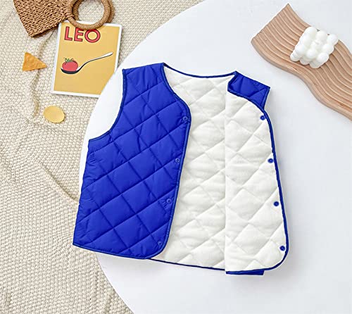 Kids Boys Girls Quilted Puffer Vest Fleece Lined Sleeveless Lightweight Padded Down Coat Toddler Winter Coat Waistcoat2
