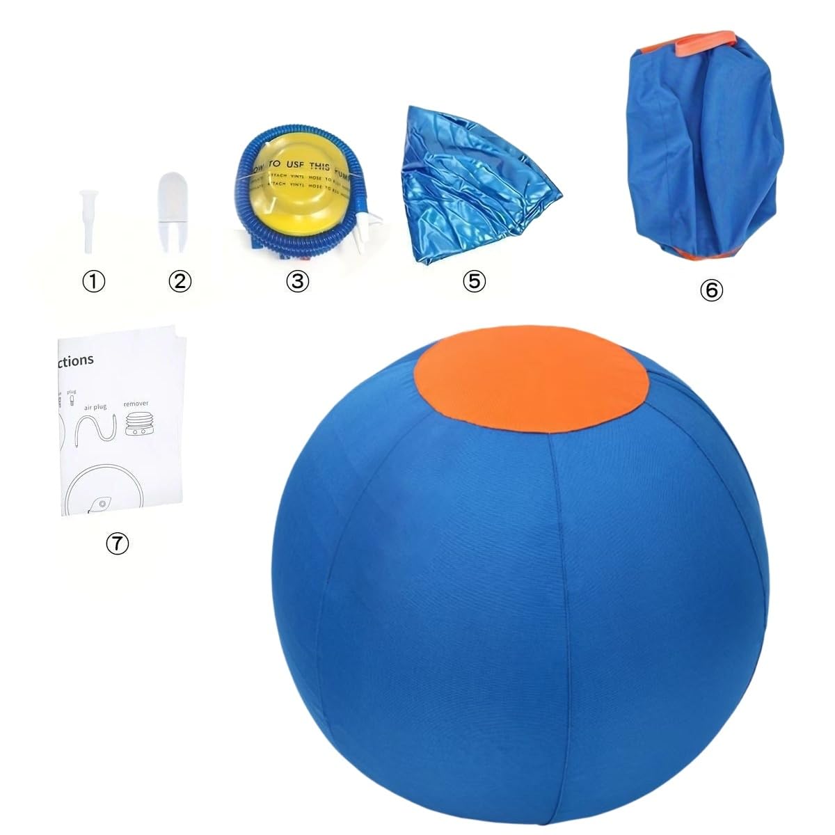 MEIION CurveaBall -BalleInteractive Ultra-Resistante, stimule l'instinct de Poursuite, pour Chien intérieur & extérieur