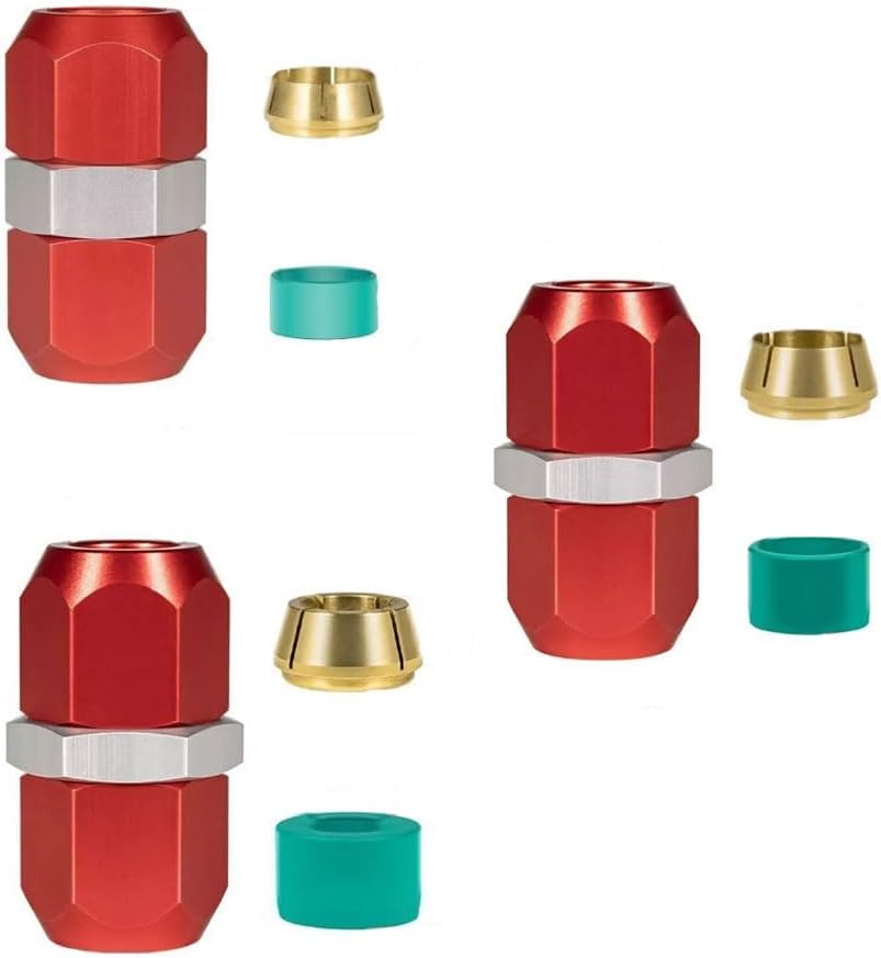 Replace for Air Conditioning Repair Splice Connector Kit fits for 5/8 in. 3/8 in. 1/2 in. Aluminum Lines, Universal Fit for Line to Line Repair 800-640, 800-641 800-642