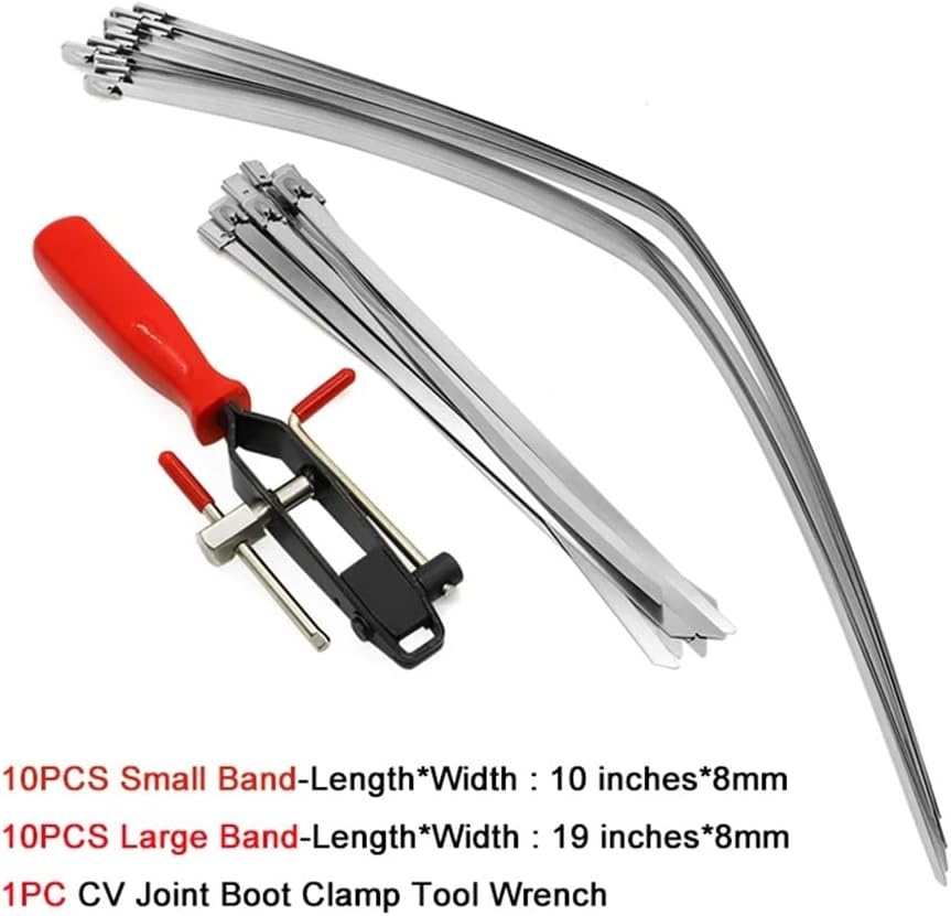 Joint Banding Boot Axle Clamp Tool ATV Auto CV with 20PCS CV Half Shaft Boot Band Buckle Clamps Repair Install Tools(Tool)