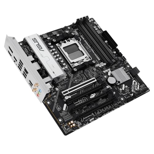Image of ASUS B850 MAX Gaming WiFi W - AMD AM5 ATX Motherboard, White PCB, DDR5, PCIe 5.0 Ready, 3X M.2, Wi-Fi 6E, 2.5Gb LAN, USB 10Gbps Type-C, DisplayPort, HDMI, BIOS Flashback, Aura Sync, ASUS AI Advisor