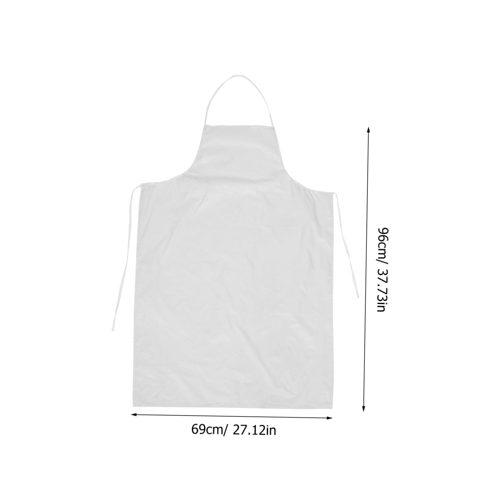 Unomor Waterproof Kitchen Apron Dishwasher Apron Waterproof Apron for Dish Washing Apron for Dishwashing Kitchen Tool Apron for Home Polyester Taffeta Waterproof Coated Fabric White