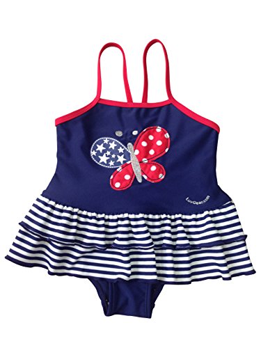 Surfit Bañador para niña de Mariposa Azul Blau - Navy/Rot Talla:2-3 años