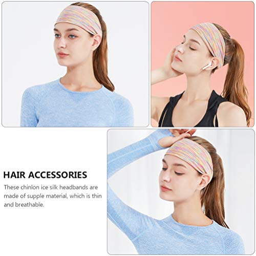 2 Unidades Arco De Cabelo Esportes Cabeça Envoltório Bandanas Atléticas Para Mulheres Africano Headb