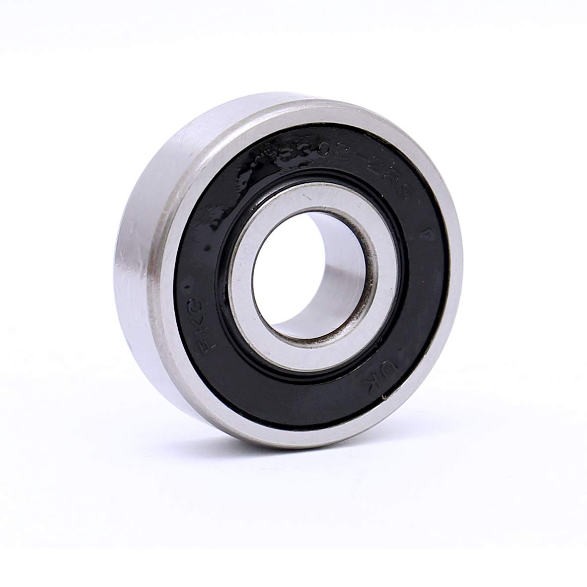 FKG 6302-2RS 15x42x13mm Deep Groove Ball Bearing Double Rubber Seal Bearings Pre-Lubricated 2 Pcs