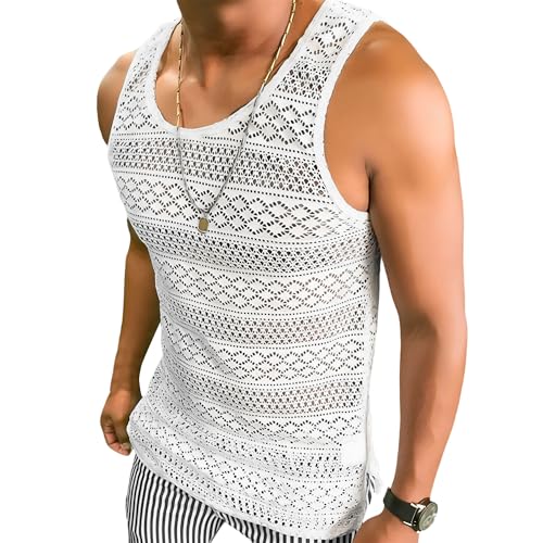 Chaleco de malla para hombre que resalta la silueta con comodidad y frescura
