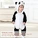 MICHLEY Unisex Baby Winter Hooded Romper Flannel Panda Style Cosplay Clothes,70cm-(2-5months),Panda