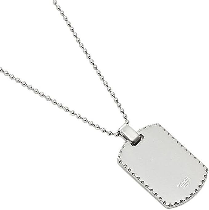 Amazon エンポリオアルマーニ Emporio Armani エンポリオアルマーニ ネックレス メンズ Emporio Armani Egs イーグルロゴ プレート ネックレス シルバー 並行輸入品 ジュエリー 通販