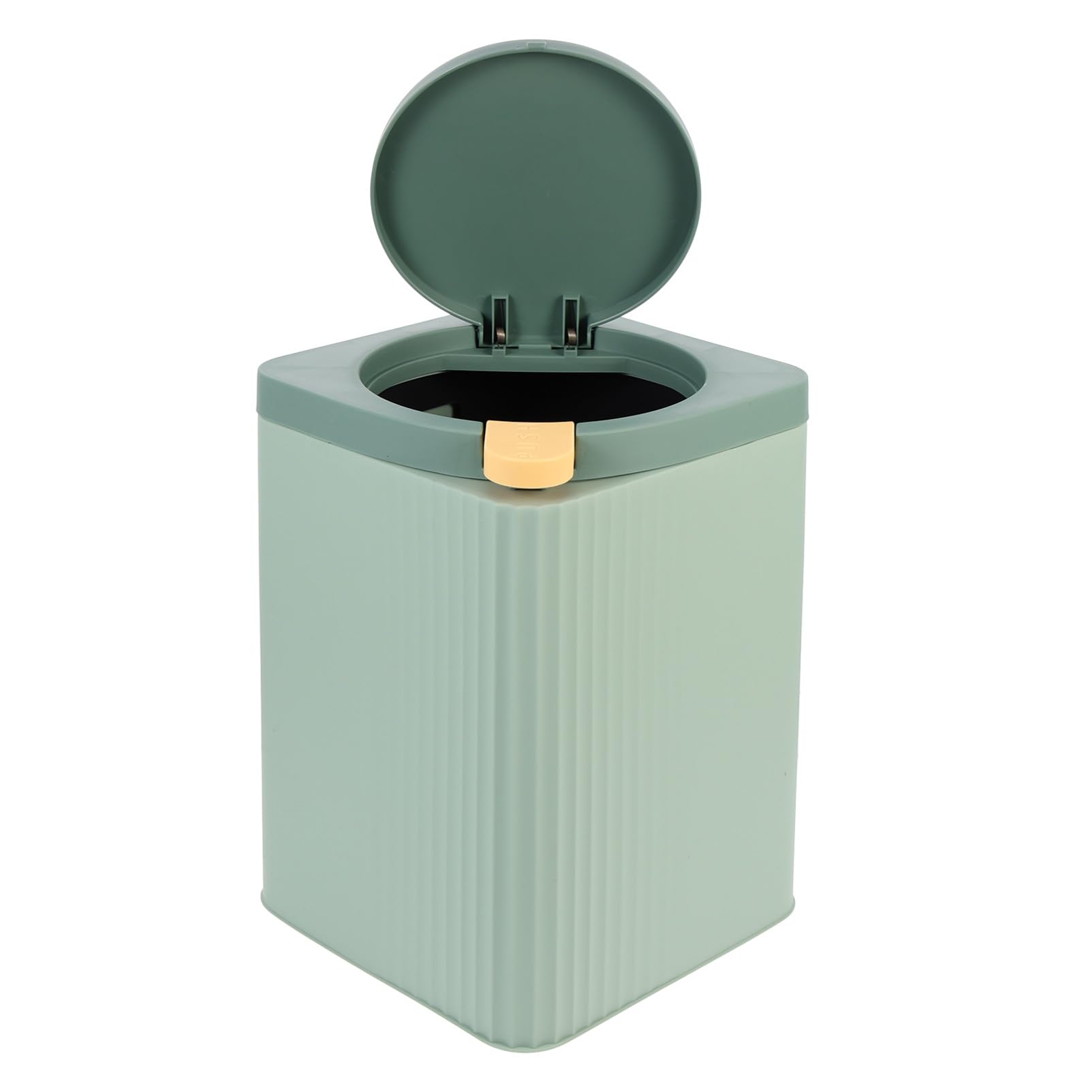 Poubelle avec couvercle vert plastique multifonctionnelle design - 8