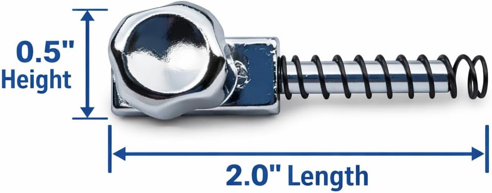 Bird Cage Feeder Door Lock, Stainless Steel Secure Spring Latch Lock for Water Bowls, Replacement Parts Hardware for Parakeets, Cockatiels, and Finches image 5