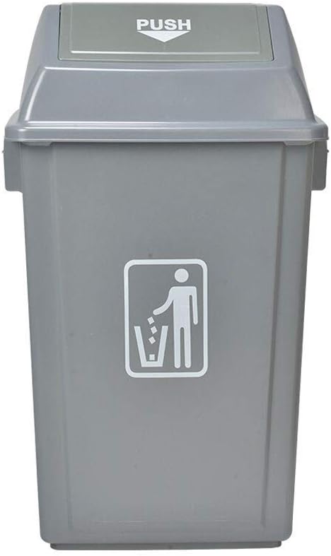 Waste Bins,Rrubbish Bin Trash Can Outdoor Large-Capacity Trash Can Shoppicenter Hotel Community Office Classification Trash Can with Lid Gray Garden Trash Can Kitchen Trash Can/Gray/42L