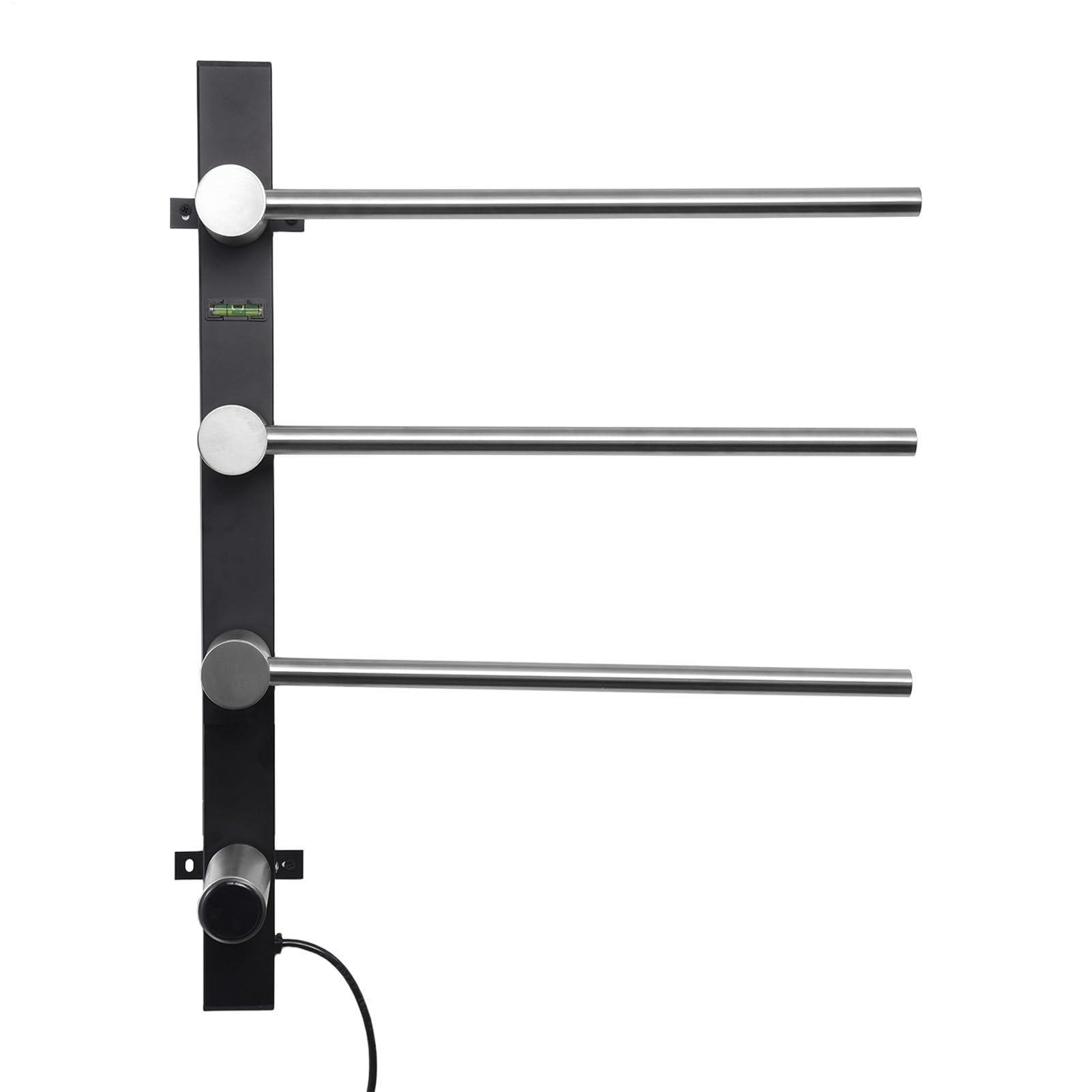 Electric Towel Warmer - IPX4 Waterproof 3 Bar Electric Towel Warmer - Heated Towel Bar with LED Display Screen, Adjustable Temperature for Home, Hotel