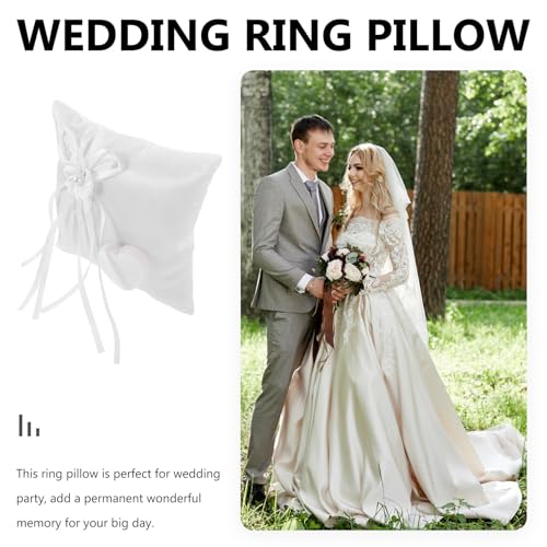 Almohada para anillos de boda compacta para evitar caídas en el altar 4