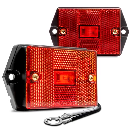 Feux LED rouges remorque bateau étanche IP67 éclairage de gabarit arrière utilitaire