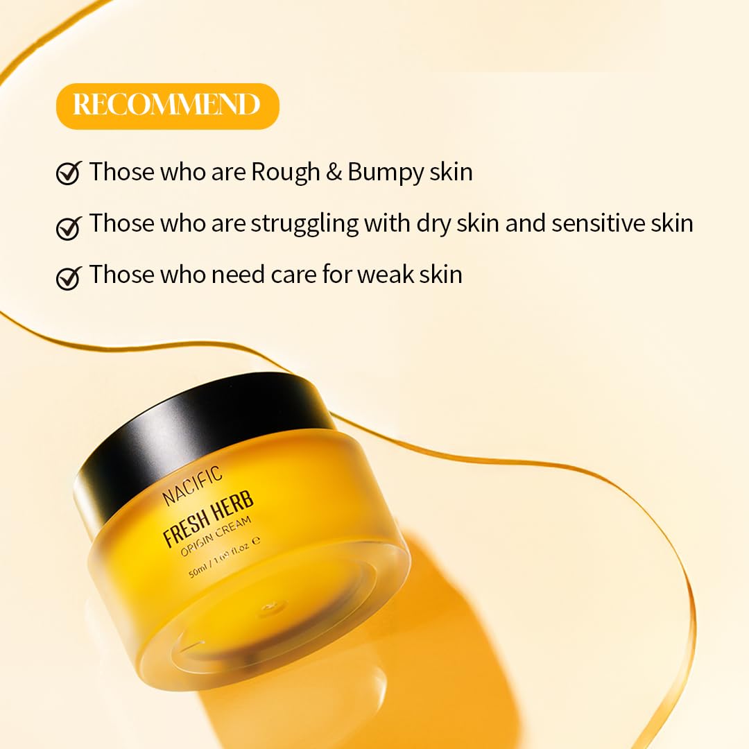 NACIFIC Fresh Herb Origin Facial Cream 1.69fl.oz 50ml Vitamin B, Vitamin Radiance Skin's moisture barrier Hydrating day and night Korean skincare for All skin types image 5 of 6 B07H9LDTF3