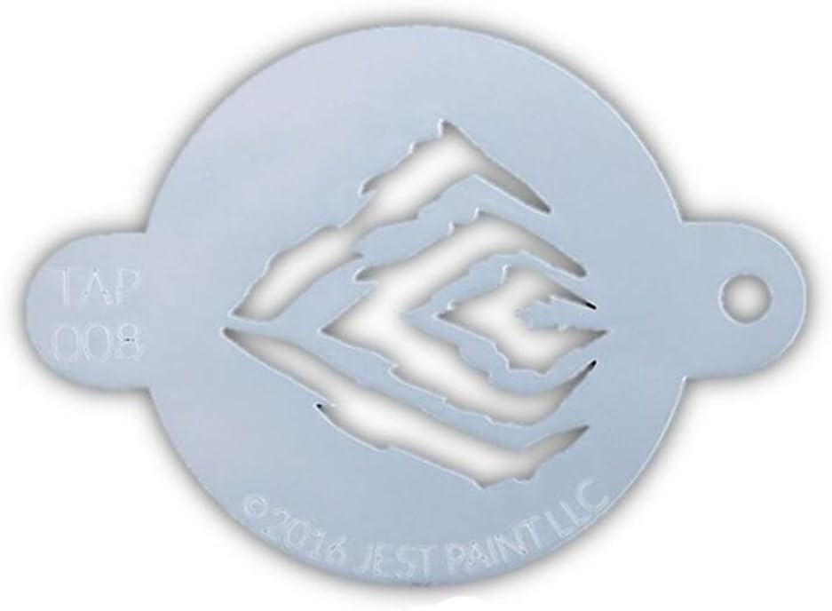 TAP 008 Face Painting Stencil - Tiger Stripes