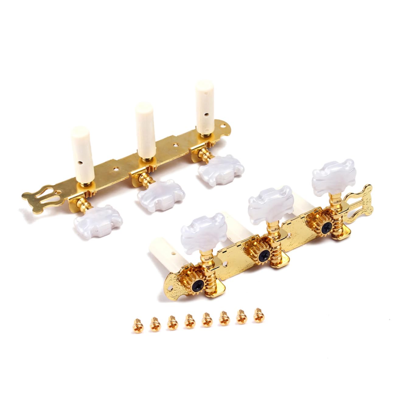 TOYANDONA 3paia Accordatore Chitarra Classico Con Meccaniche Testa Fiore Oro Tuning Pegs Per Chitarra Design Elegante e Resistente Facile Installazione