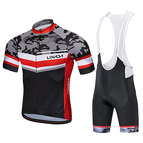 Camisa de ciclismo,YIWENG Conjunto de malha para ciclismo de verão Camiseta de manga curta para bici