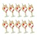 10 Stück Emaille Pins Set, Kawaii Getränke Anstecker mit Saft- und Weinglas Motiven, Süße Broschen für Kleidung, Rucksack und Tasche, Lustiger Schmuck für Karneval, Party & Geschenk