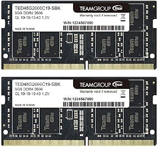 TEAMGROUP Elite DDR4 16GB Kit (2 x 8GB) 2666MHz PC4-21300 CL19 Unbuffered Non-ECC